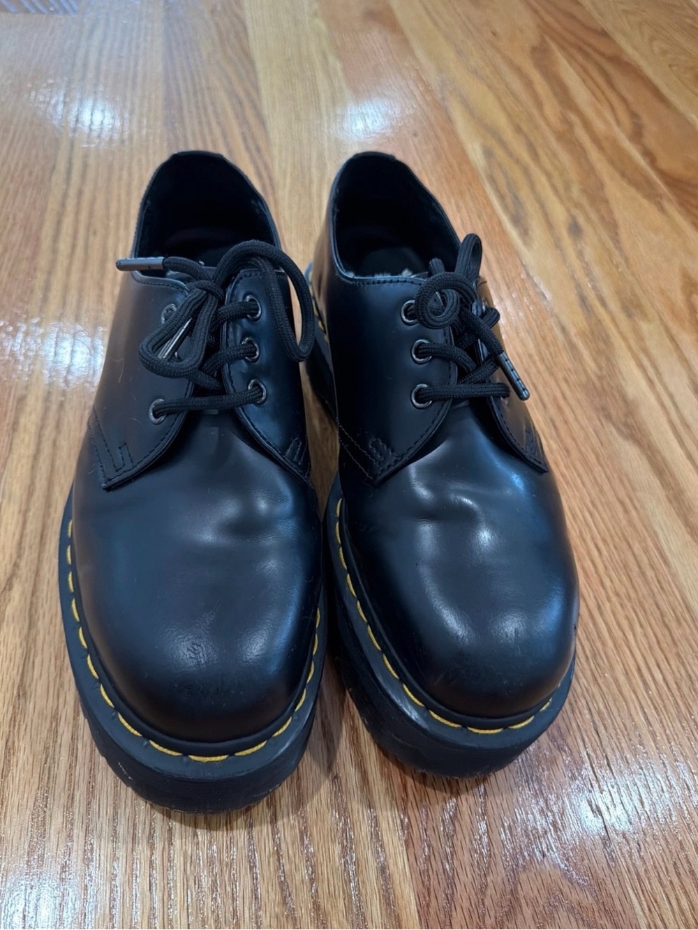 Dr. Martens Black Leather Lace-Up 1461 Quad